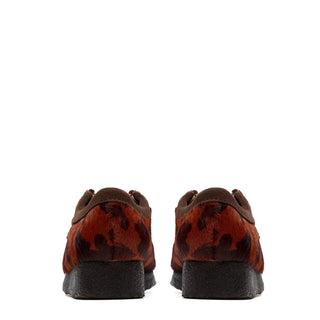 Clarks Originals Womens Wallabee Brown Cow Print