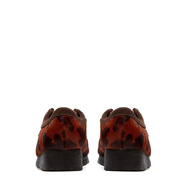 Clarks Originals Womens Wallabee Brown Cow Print