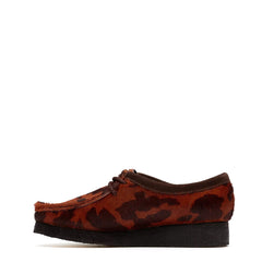 Clarks Originals Womens Wallabee Brown Cow Print - Parasol Store