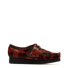 Clarks Originals Womens Wallabee Brown Cow Print - Parasol Store