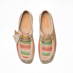 Clarks Originals Womens Wallabee Multi Raffia - Parasol Store