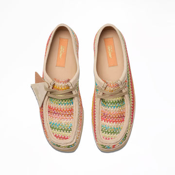 Clarks Originals Womens Wallabee Multi Raffia - Parasol Store