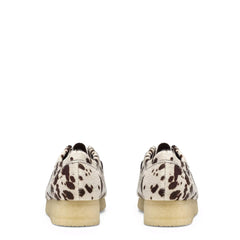 Clarks Originals Womens Wallabee Shoe Brown Cow Print