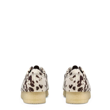 Clarks Originals Womens Wallabee Shoe Brown Cow Print