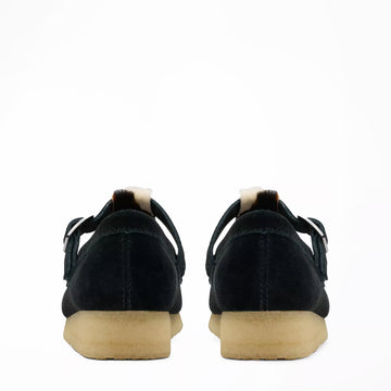 Clarks Originals Womens Wallabee T Bar Black Interest - Parasol Store
