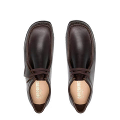 Clarks Wallabee Shoe Dark Brown Leather