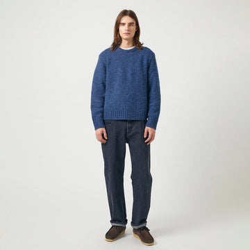 Corridor Alpaca Crewneck Knit Indigo - Parasol Store