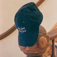 Corridor Corduroy Script NY NY Cap Navy - Parasol Store