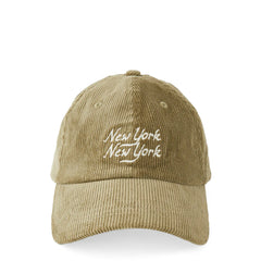 Corridor Corduroy Script NY NY Cap Olive - Parasol Store