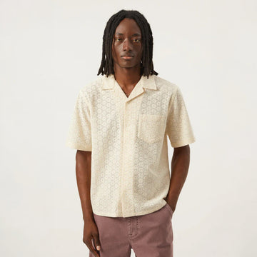 Corridor Floral Eyelet S/S Shirt Natural