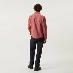Corridor Pigment Dye Canvas L/S Shirt Red - Parasol Store