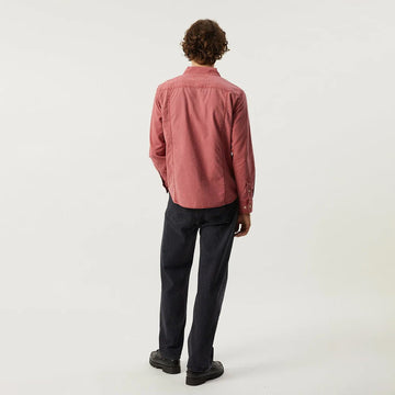 Corridor Pigment Dye Canvas L/S Shirt Red - Parasol Store