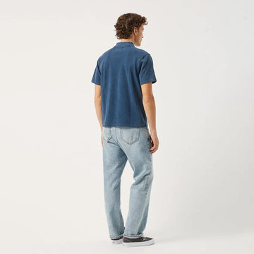 Corridor Pique Polo S/S Shirt Navy - Parasol Store