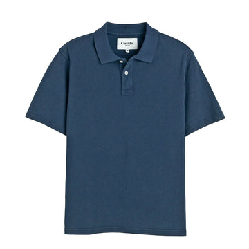 Corridor Pique Polo S/S Shirt Navy - Parasol Store