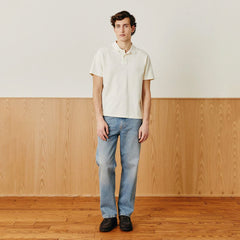 Corridor Pique Polo S/S Shirt White - Parasol Store