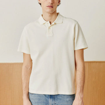 Corridor Pique Polo S/S Shirt White - Parasol Store