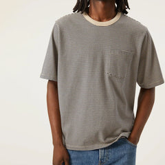 Corridor Stripe S/S Tee Navy - Parasol Store