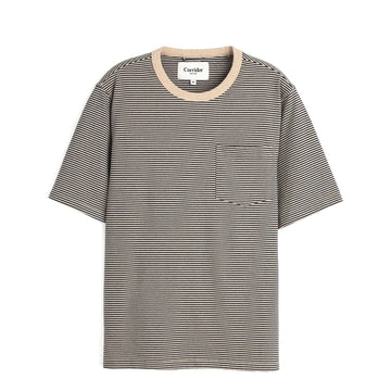 Corridor Stripe S/S Tee Navy - Parasol Store