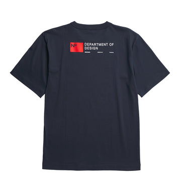 Norse Projects Holger Organic Department Print T-Shirt Dark Navy