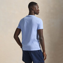 Polo Ralph Lauren Custom Slim Fit Jersey Crewneck T-Shirt Blue Lagoon - Parasol Store