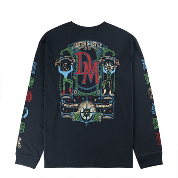 Damson Madder Winter Solstice L/S Tee Charcoal - Parasol Store