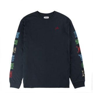 Damson Madder Winter Solstice L/S Tee Charcoal - Parasol Store