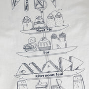Damson Madder Afternoon Tea Boyfriend Tee White