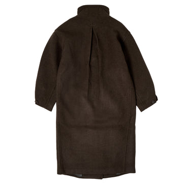 Damson Madder Agnes Wool Coat Chocolate Choc