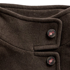 Damson Madder Agnes Wool Coat Chocolate Choc