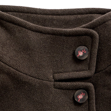 Damson Madder Agnes Wool Coat Chocolate Choc