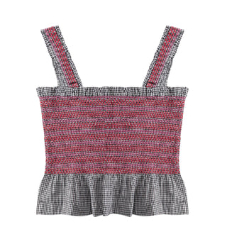 Damson Madder Ami Cami Black & White Gingham
