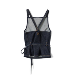 Damson Madder Annabelle Apron Top Indigo
