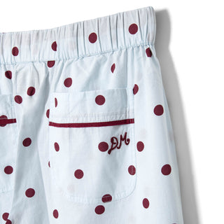 Damson Madder Antonella Pyjama Set Polka Dot Blue