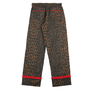 Damson Madder Antonia Pyjama Set Dark Leopard / Red - Parasol Store