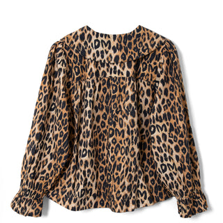 Damson Madder Antonia Pyjama Set Dark Leopard / Red