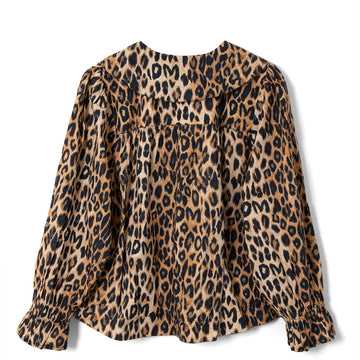 Damson Madder Antonia Pyjama Set Dark Leopard / Red