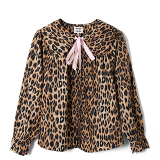 Damson Madder Antonia Pyjama Set Dark Leopard / Red