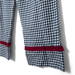 Damson Madder Antonia Pyjama Set Navy Gingham - Parasol Store