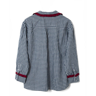 Damson Madder Antonia Pyjama Set Navy Gingham