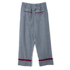 Damson Madder Antonia Pyjama Set Navy Gingham - Parasol Store