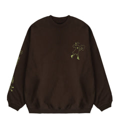 Damson Madder Apple Peel Sweatshirt Choc - Parasol Store