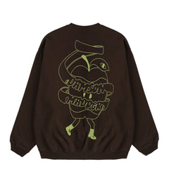 Damson Madder Apple Peel Sweatshirt Choc - Parasol Store