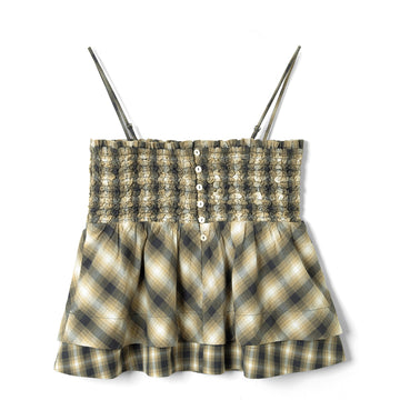 Damson Madder Azalea Cami Mix Check Cardamon