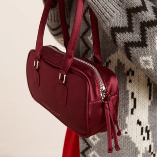 Damson Madder Benny Mini Bowler Burg Satin