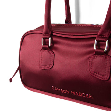 Damson Madder Benny Mini Bowler Burg Satin