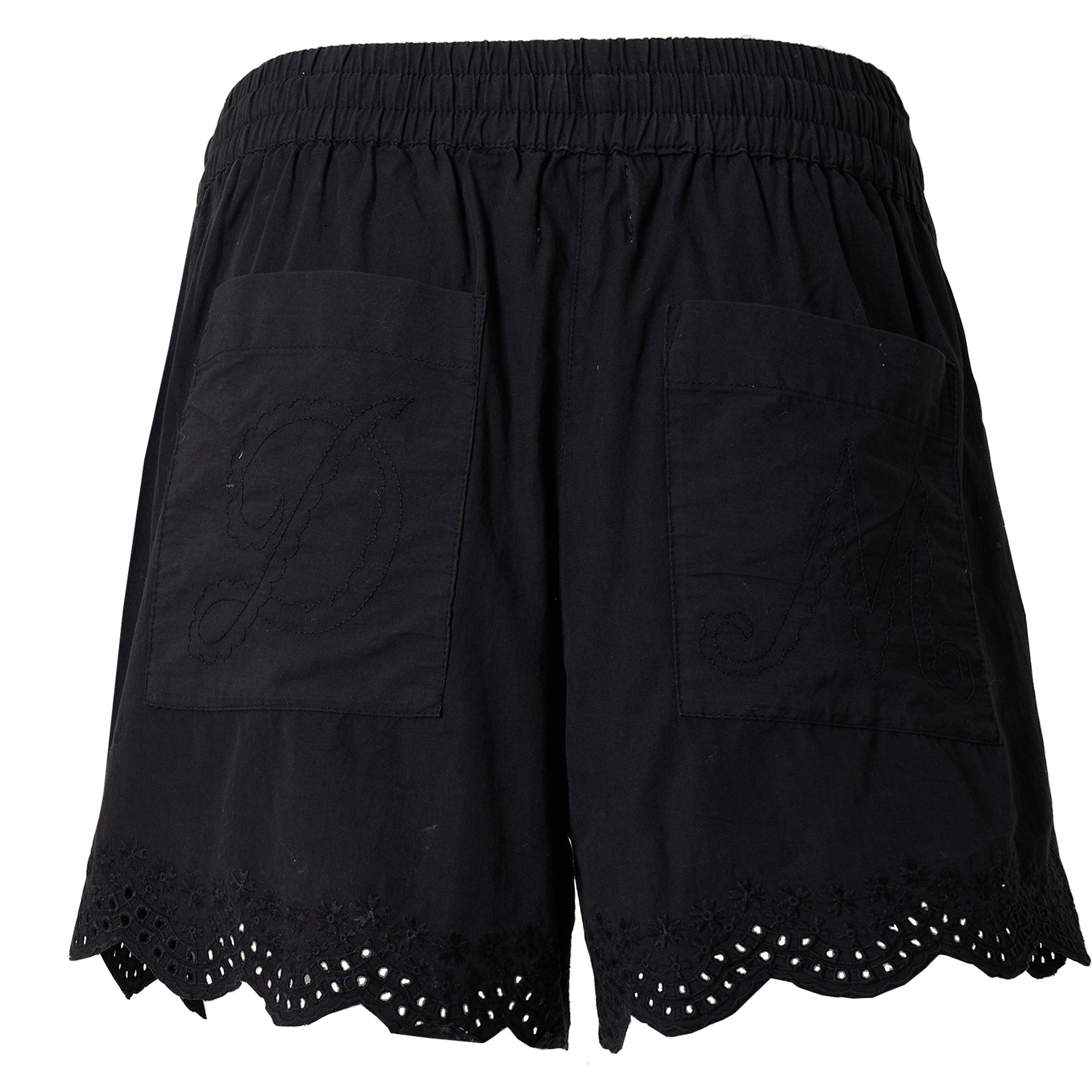 Damson Madder Blondey Shorts Black Embroidery