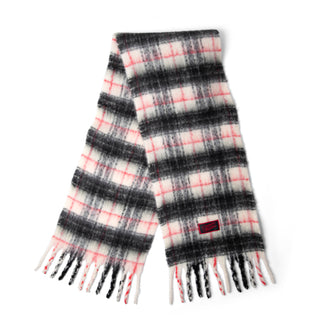 Damson Madder Brushed Oversized Scarf Butter Check - Parasol Store