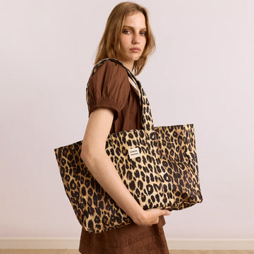 Damson Madder Canvas Leopard Tote Multi