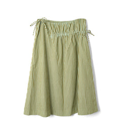 Damson Madder Caspia Volume Midi Skirt Basil
