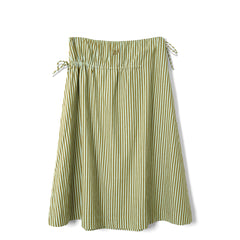 Damson Madder Caspia Volume Midi Skirt Basil